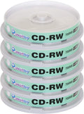 50 Pack Smartbuy CD-RW 1-12X 700MB/80Min Rewritable Discs