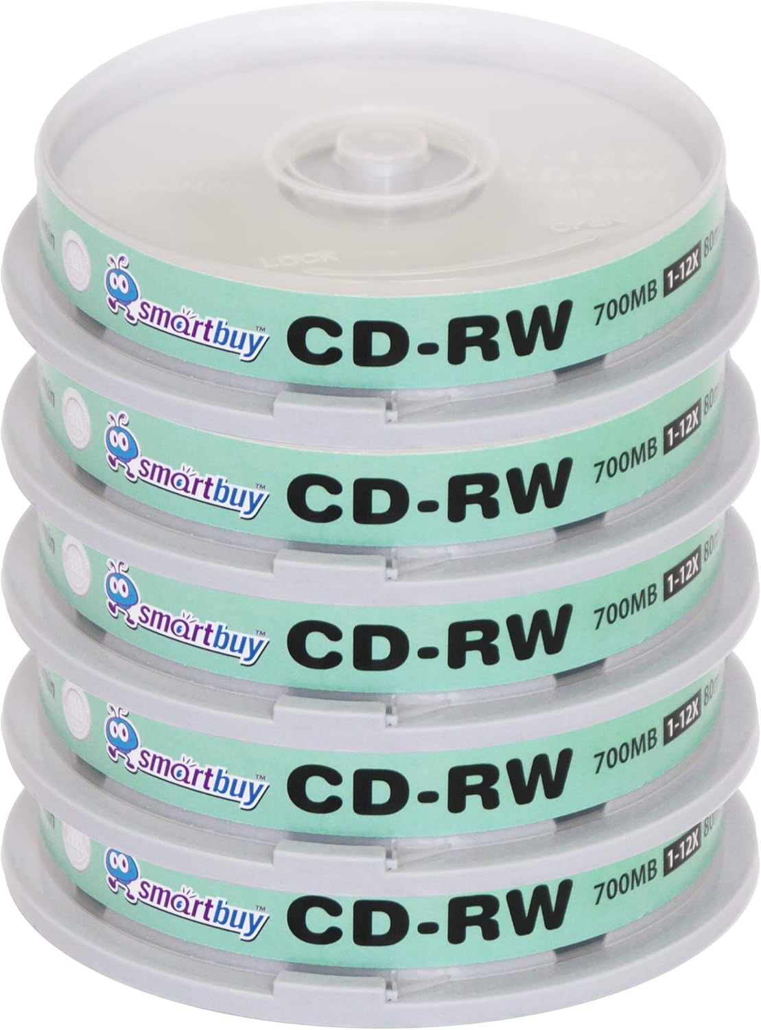 Smartbuy CD-RW 50 Pack 700MB High Speed Rewritable Discs