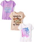 The Children's Place Girls Sports Short Sleeve Graphic T-Shirts