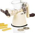 Cookie Biscuit Maker with Meat Grinder Attachment - Hand Crank Driven