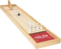 Mini Wooden Tabletop Bowling Game Set - Compact Family Fun