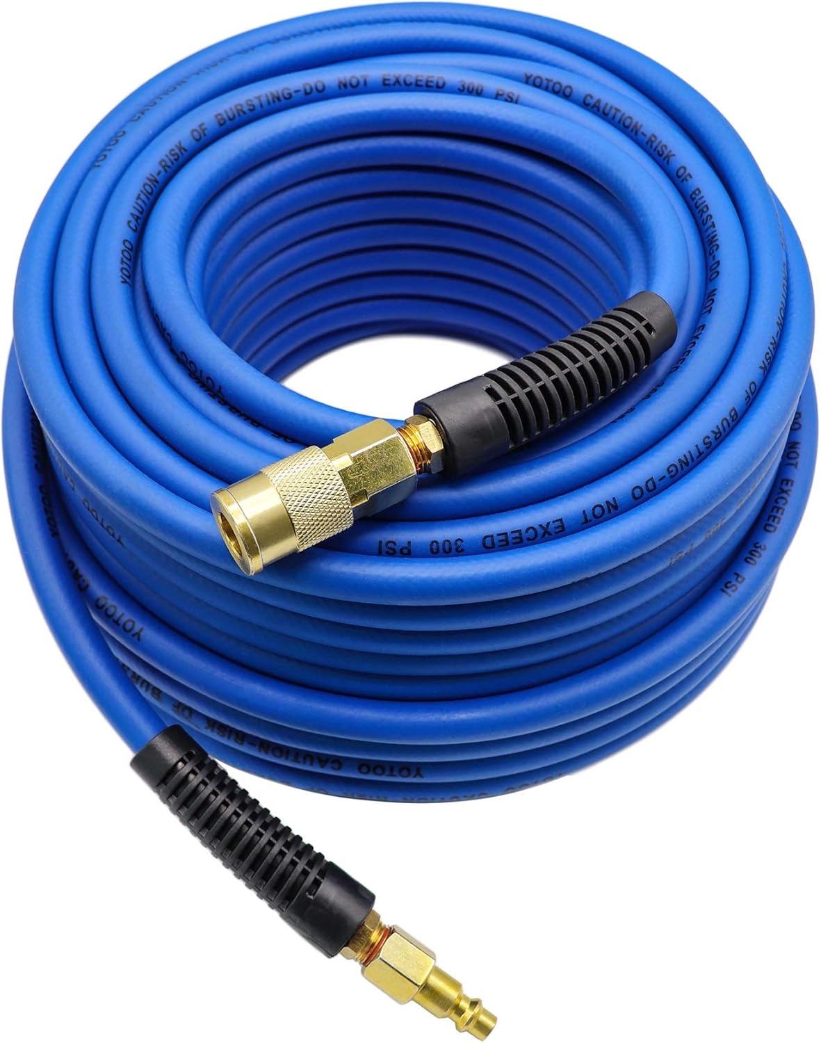 YOTOO Hybrid Air Hose 1/4 in. x 100 ft for Heavy Duty Use
