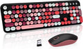 Keyboard and Mouse Wireless Cute Retro Combo - Typewriter Style