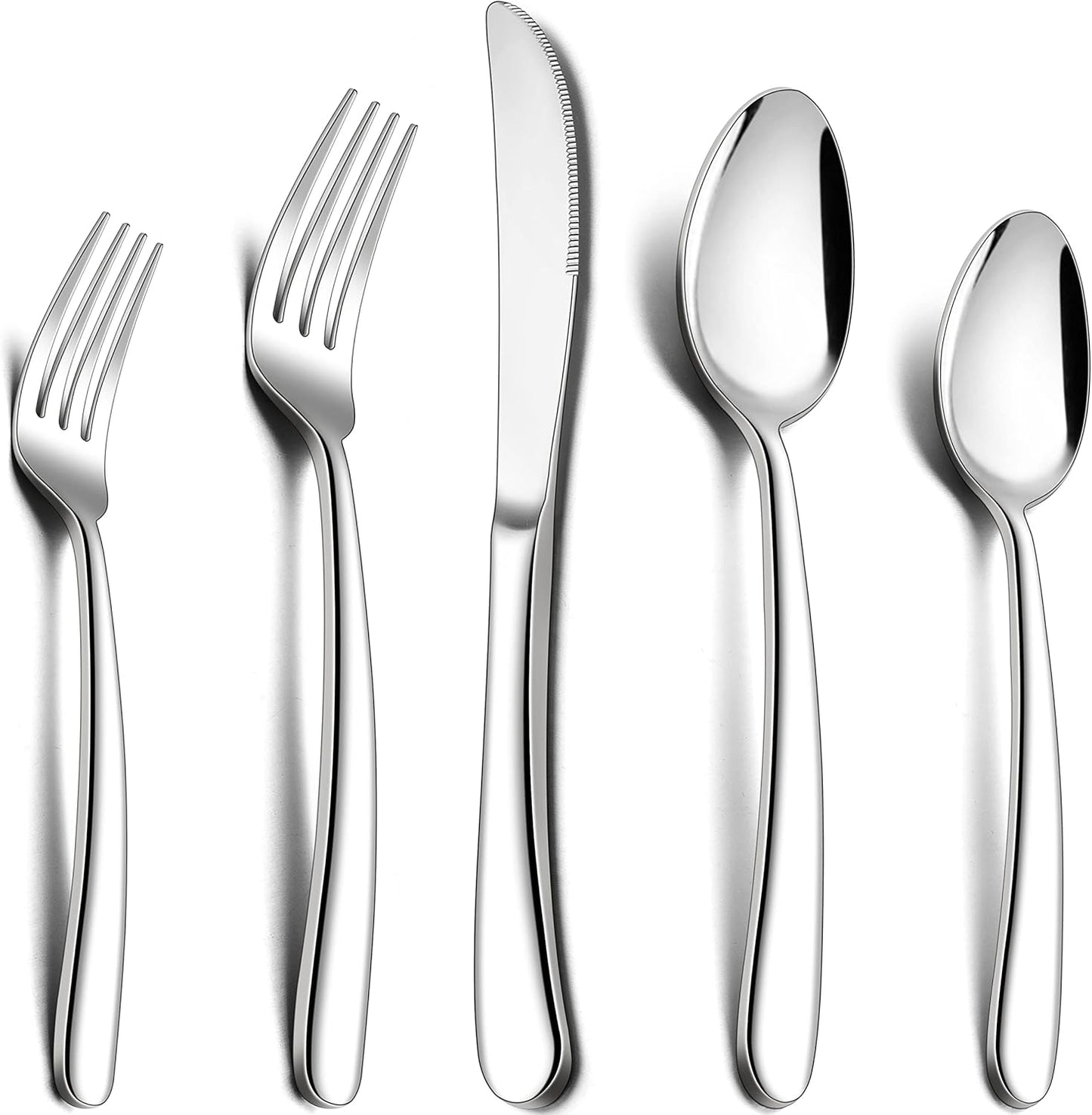 Heavy Duty Stainless Steel Silverware Set for Modern Dining