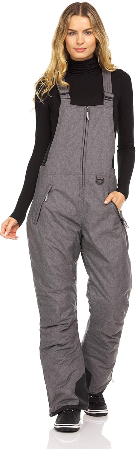 Arctic Quest Womens Ski Snow Bibs Pants for Winter Adventures