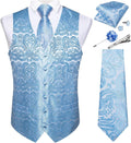 DiBanGu Men's Wedding Vest and Tie Set for Upscale Celebrations