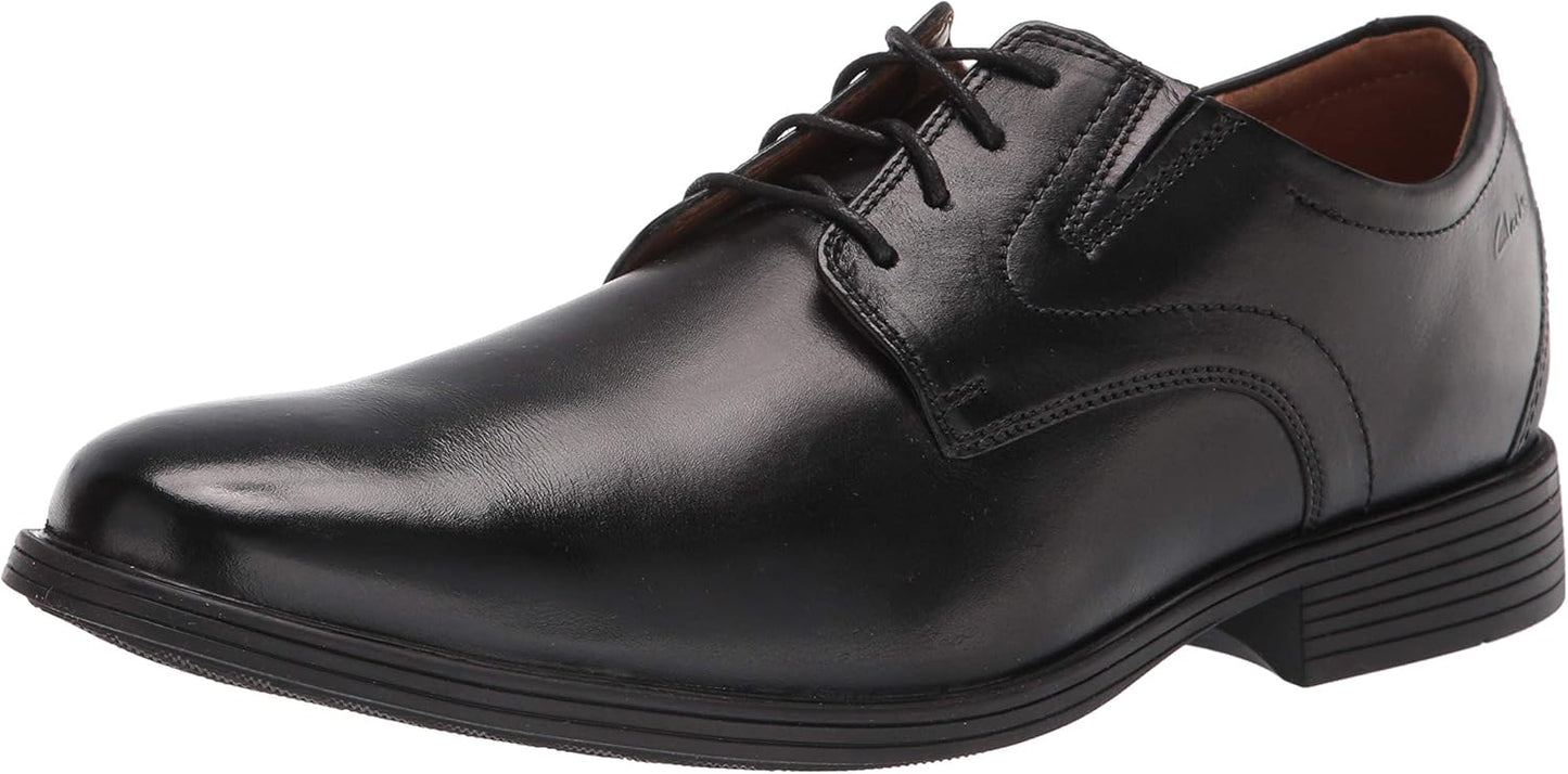 Clarks Men's Whiddon Plain Toe Oxford - Comfortable Dress Shoe