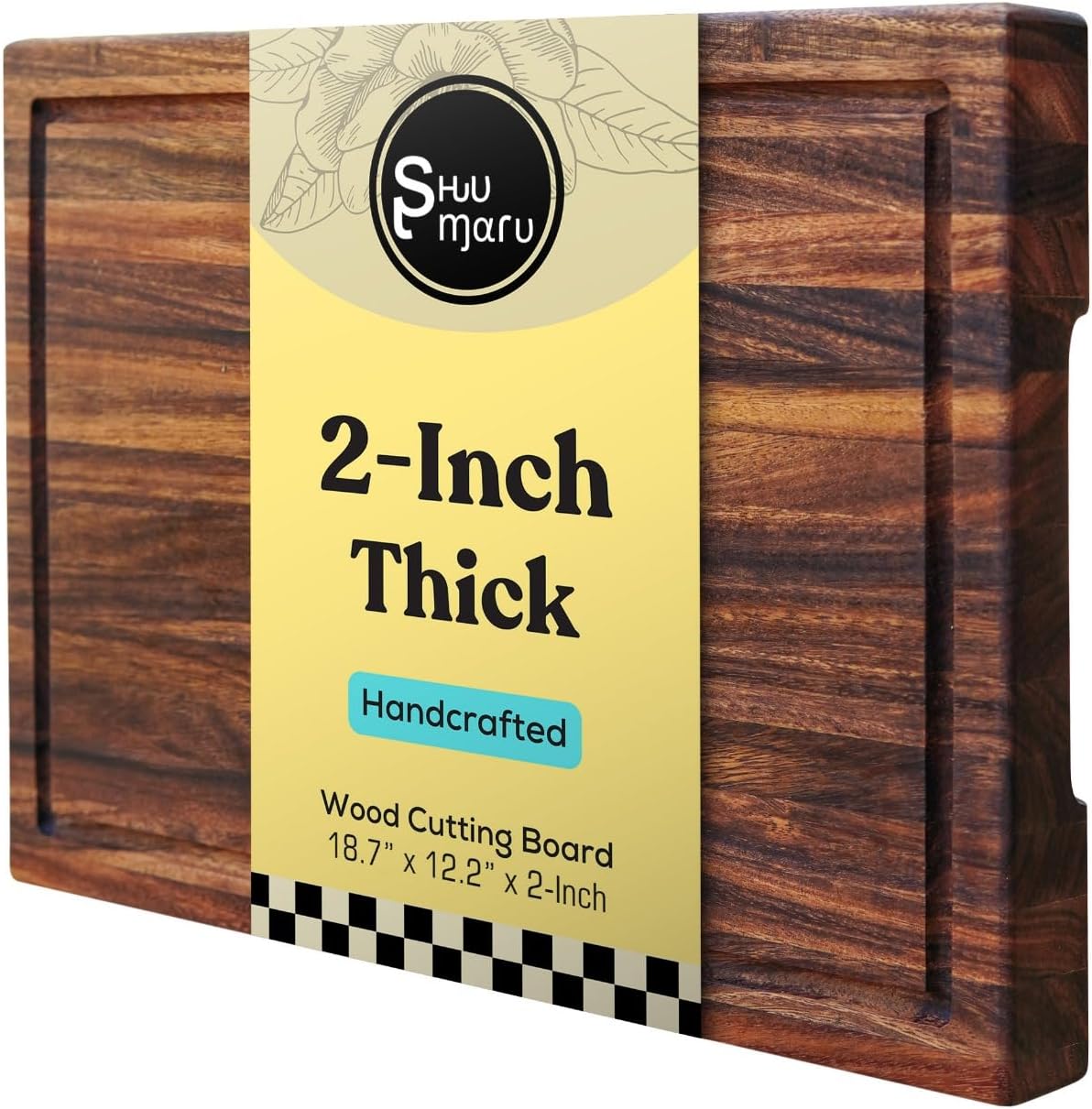 Shumaru Butcher Block Cutting Board for Professional Chefs