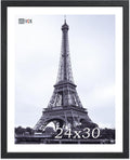 VCK 24x30 Poster Frame Exclusive Black Woodgrain - Solid Wood