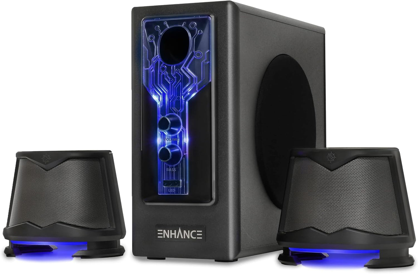 ENHANCE SB 2.1 Computer Speakers - Immersive Gaming Sound