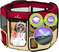 Zampa Puppy Pop Up Portable Playpen for Dog and Cat - Foldable Small