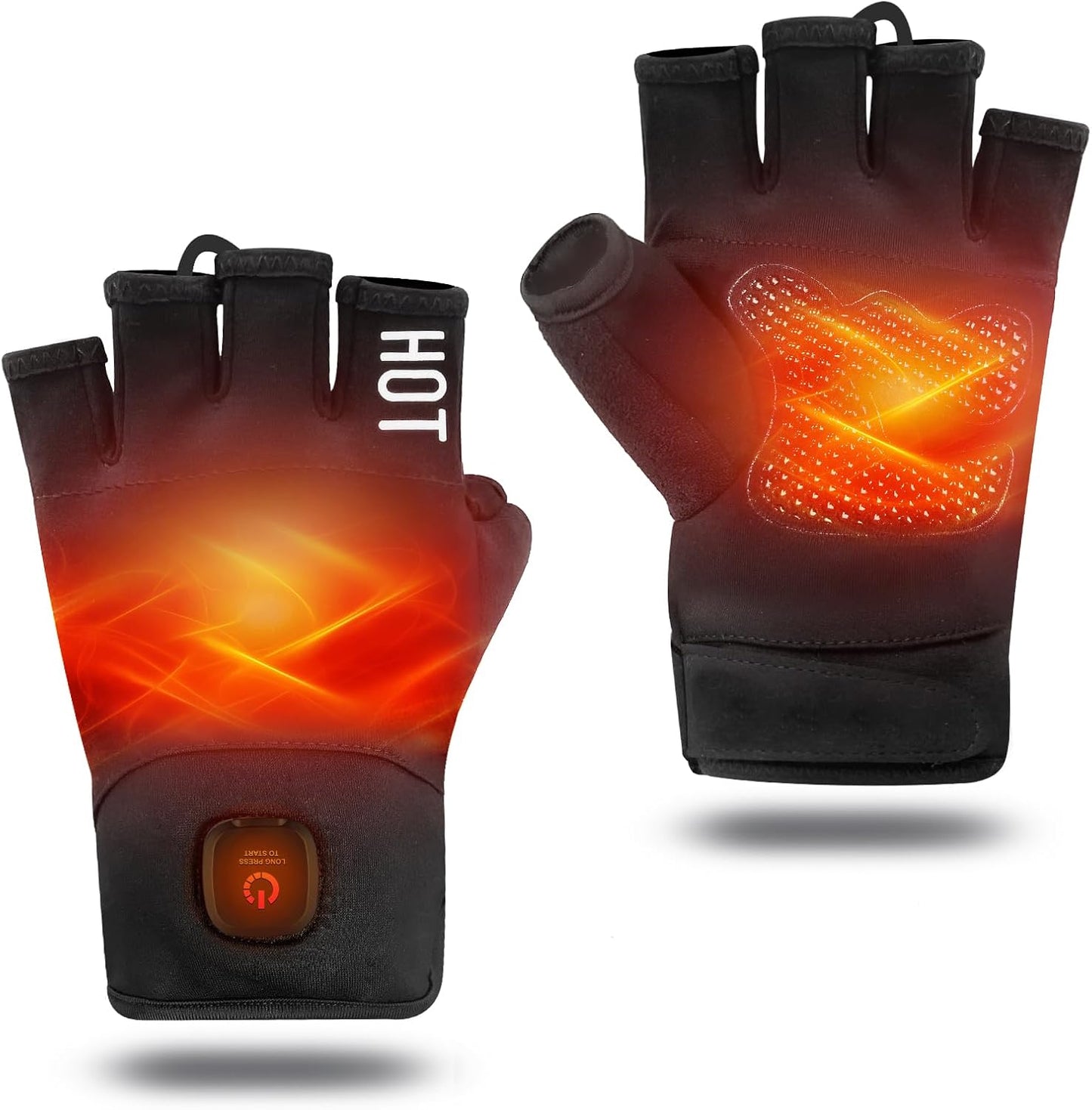 Heated Fingerless Gloves for Winter Cold Weather Comfort