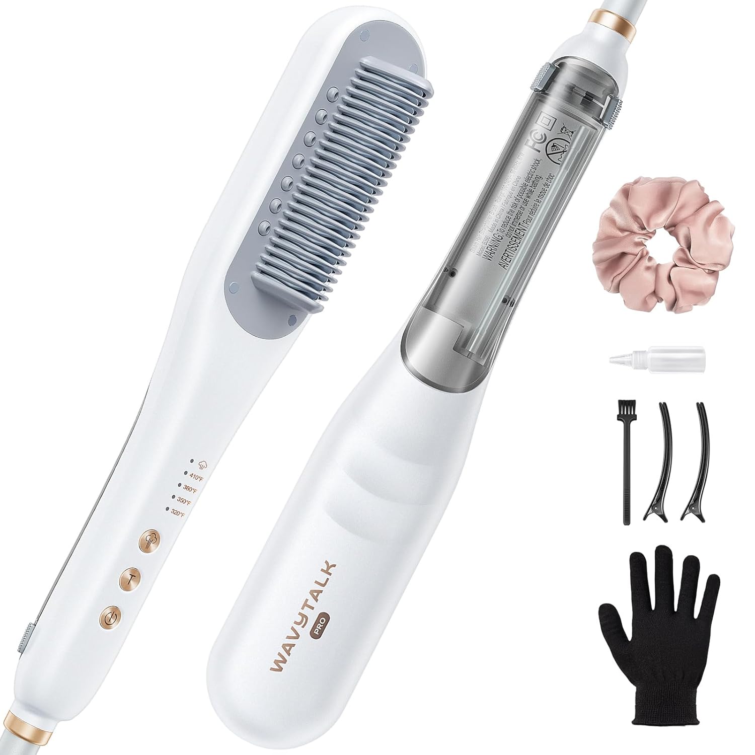 Wavytalk Pro Steam Hair Straightener Brush for Effortless Styling