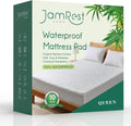 Waterproof Mattress Protector Queen Size - Cooling, Noiseless Fit