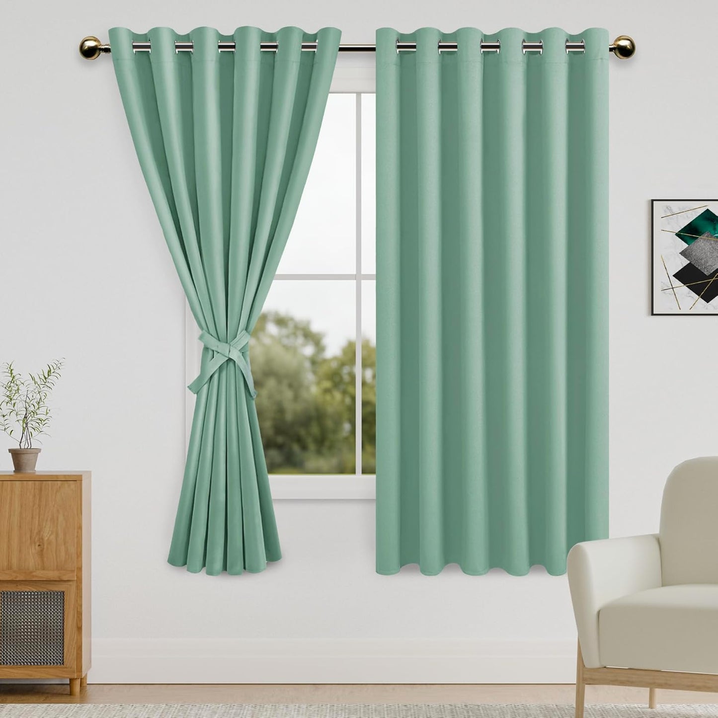 DWCN Blackout Curtains for Bedroom - Room Darkening Panels