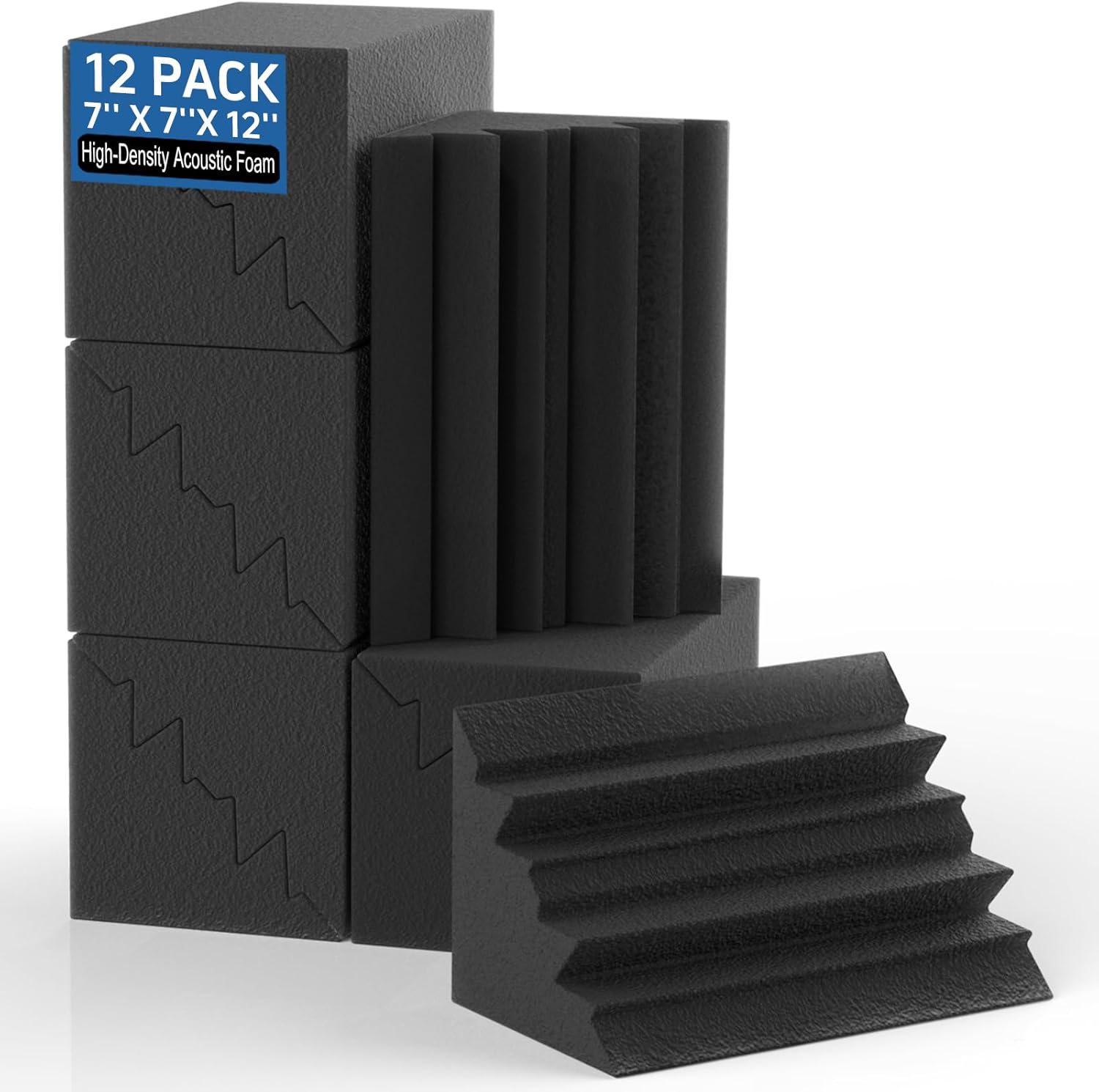 GUERRI 12 Pack Bass Traps for Sound Proofing Rooms