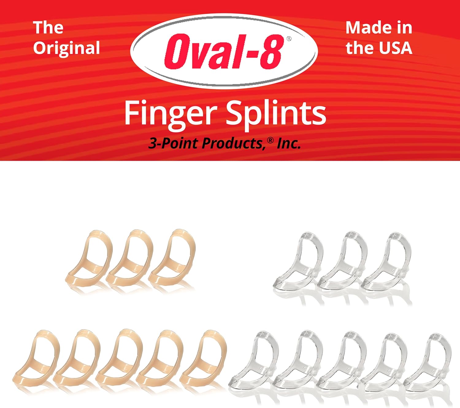 Oval-8 Finger Splints for Arthritis and Trigger Finger Relief
