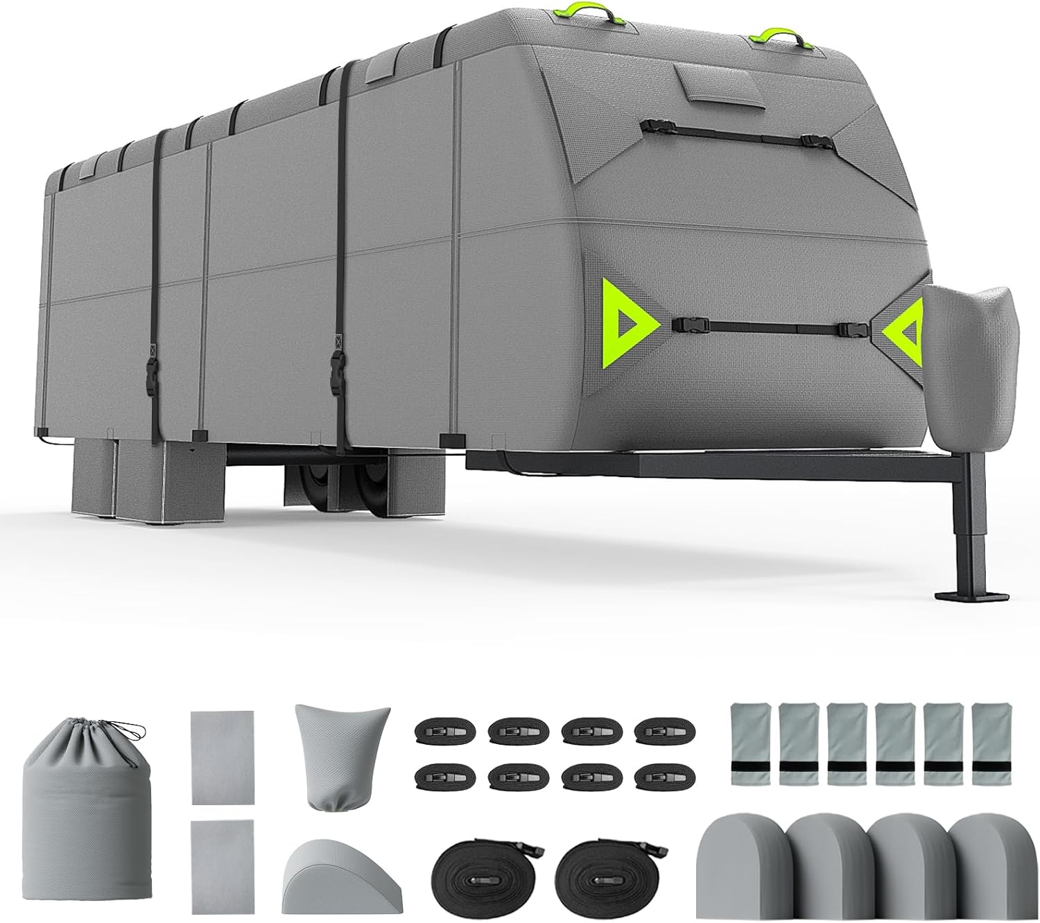 RV Cover 18-20ft: Waterproof Travel Trailer Cover with Tongue Jack