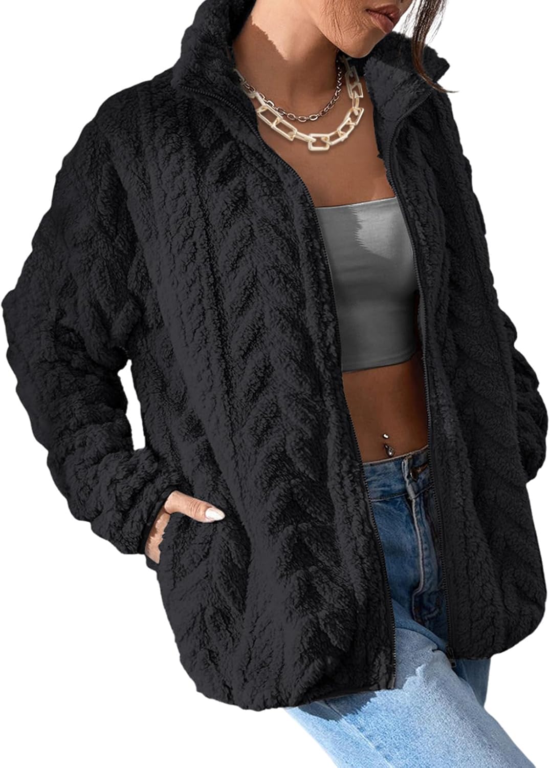 Dokotoo Winter Fleece Jacket for Women - Cozy and Stylish
