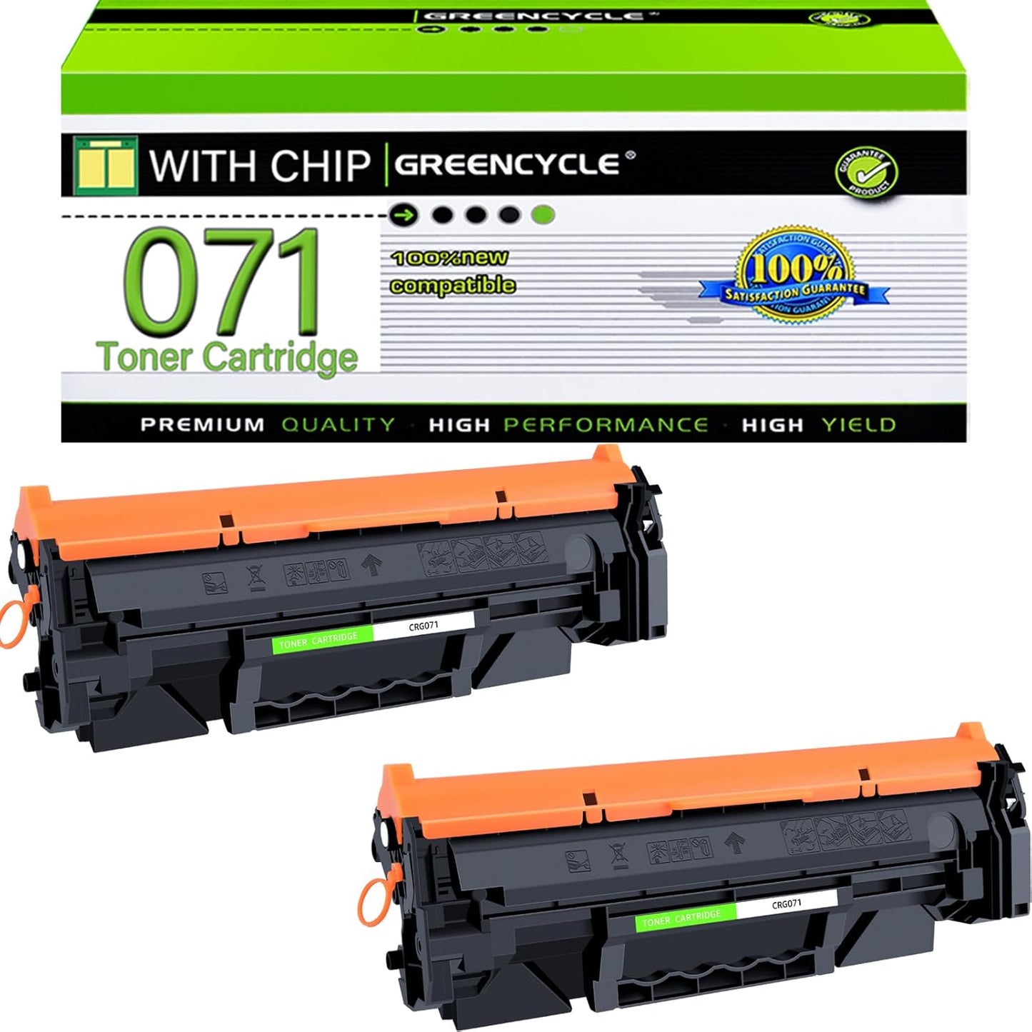 greencycle 071 Toner Cartridge Replacement for Canon Printers
