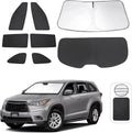 TINGLU Window Shades for Toyota Highlander 2014-2019 - Full Side
