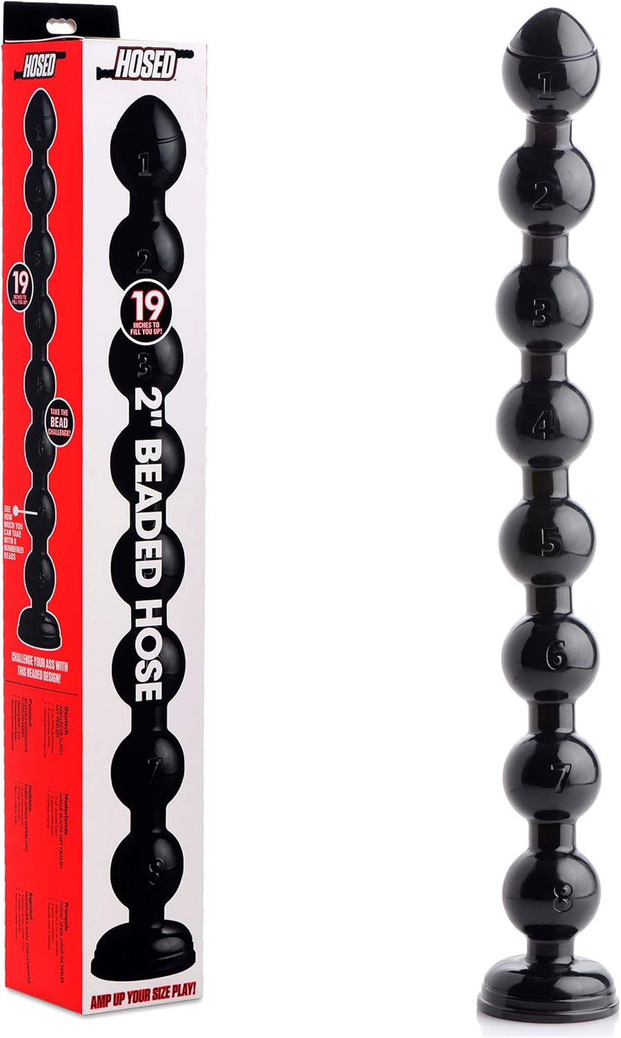 Hosed 19 Inch Beaded Thick Anal Snake for Ultimate Pleasure