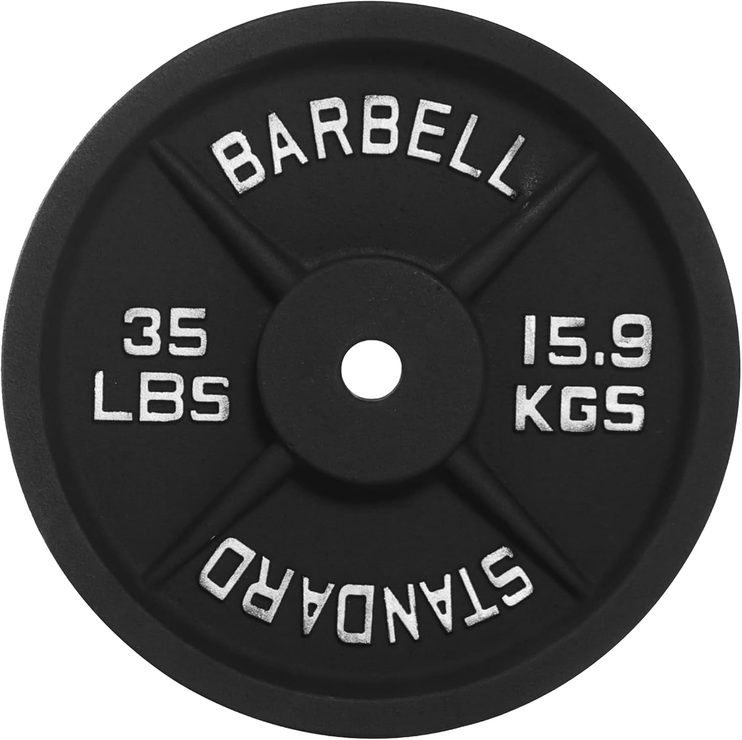 1-Inch Standard Cast Iron Weight Plate for Strength Training