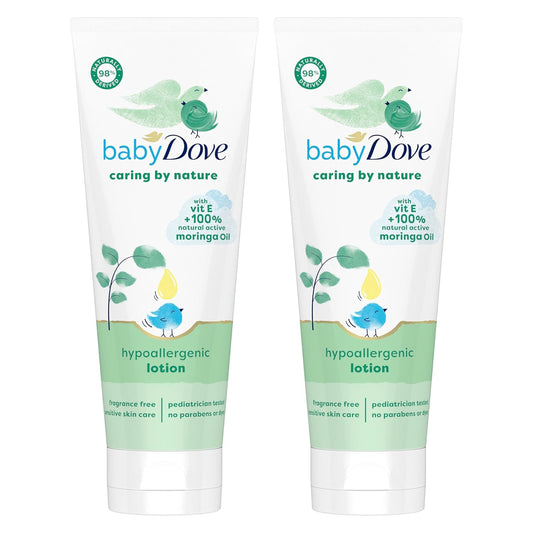 Baby Dove 2-Pack: Nourishing Lotion with Vitamin E & Moringa Oil