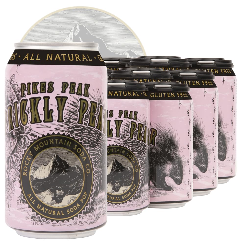 Rocky Mountain Soda Prickly Pear Craft Soda Pop 12 Pack