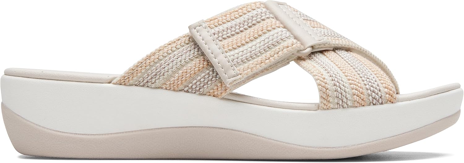 Clarks womens Arla WaveSlide Sandal for Ultimate Comfort