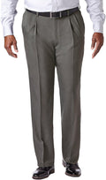 Haggar Men's Cool 18 Pro Classic Fit Pleat Front Pant - Hidden Expand