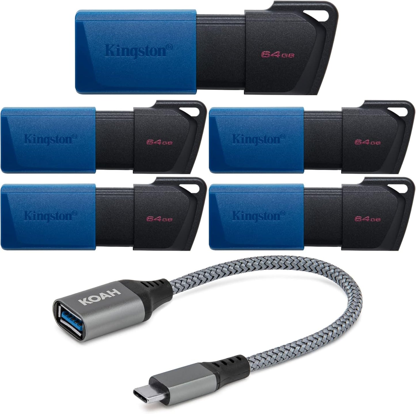 Kingston DataTraveler Exodia M 64GB USB 3.2 Flash Drive Bundle