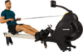 Air + Magnetic Rower Machine - Dual Resistance Home Rowing