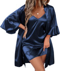 Chic Women's Silk Robe Set by Ekouaer for Wedding Celebrations