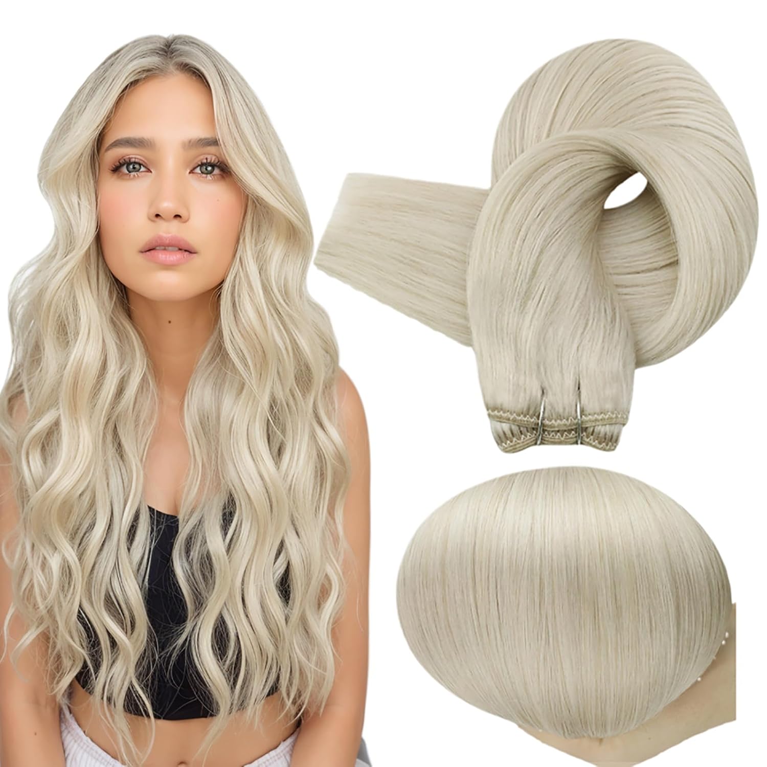 Full Shine 24 Inch Weft Hair Extensions for Stunning Volume