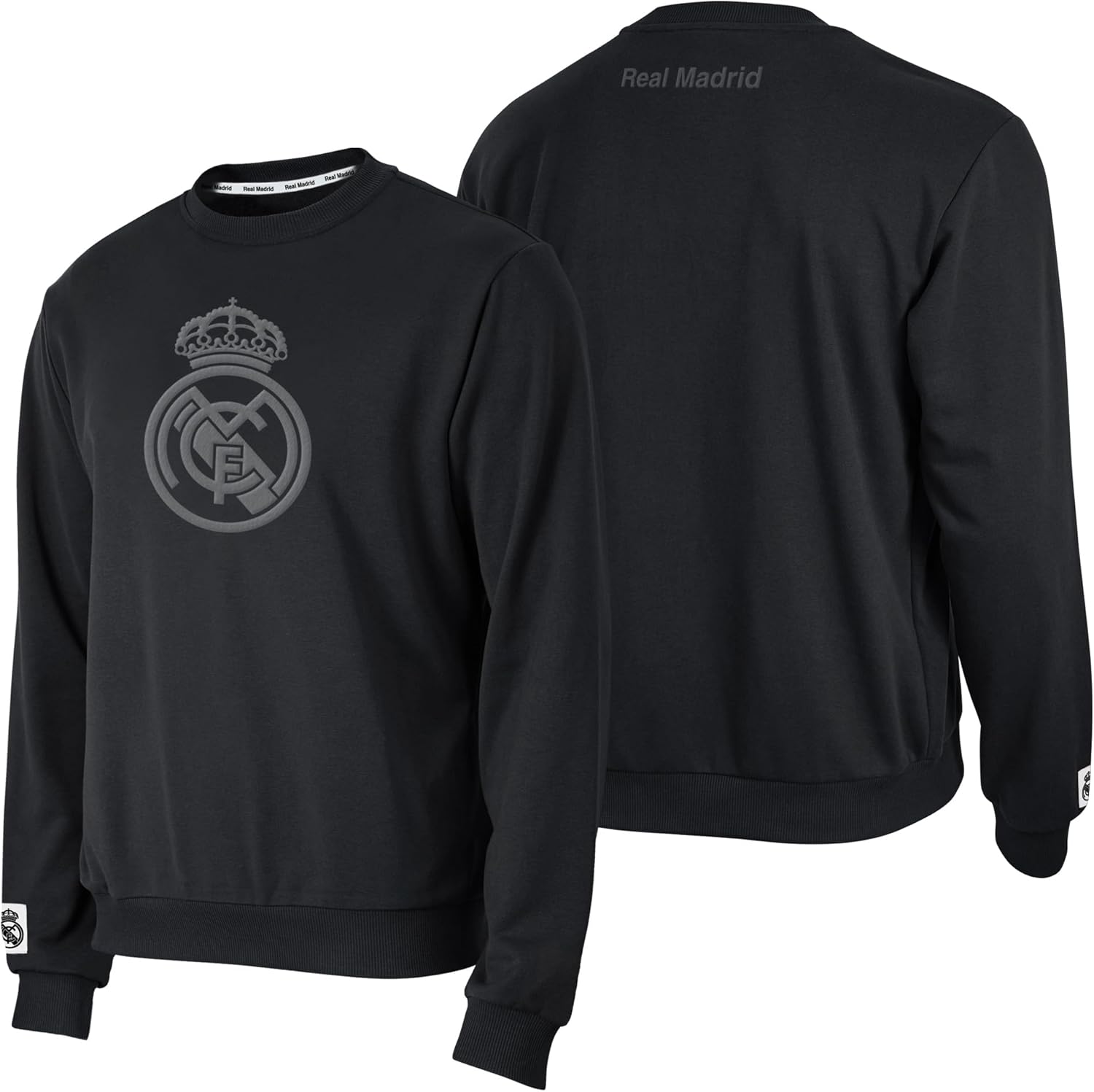 Official Real Madrid Cotton Terry Monochromatic Crewneck Sweater