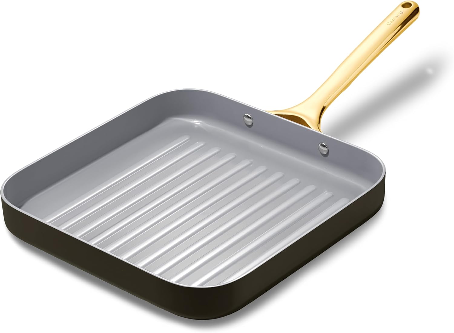 Caraway Square Grill Pan - Non-Stick Ceramic Coated Cooking
