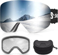 Snowalva Frameless Ski Goggles - UV400 Magnet Lenses
