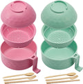 Wheat Fiber Ramen Cooker Set for Instant Noodles - Dorm Essential!