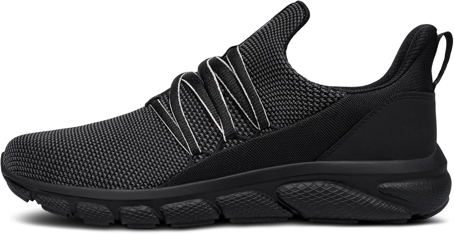 LARNMERN Slip On Steel Toe Work Shoes for Safety and Comfort