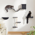 Large Wall Cat Shelves with Big Hammock for Adult Cats - Space Saving