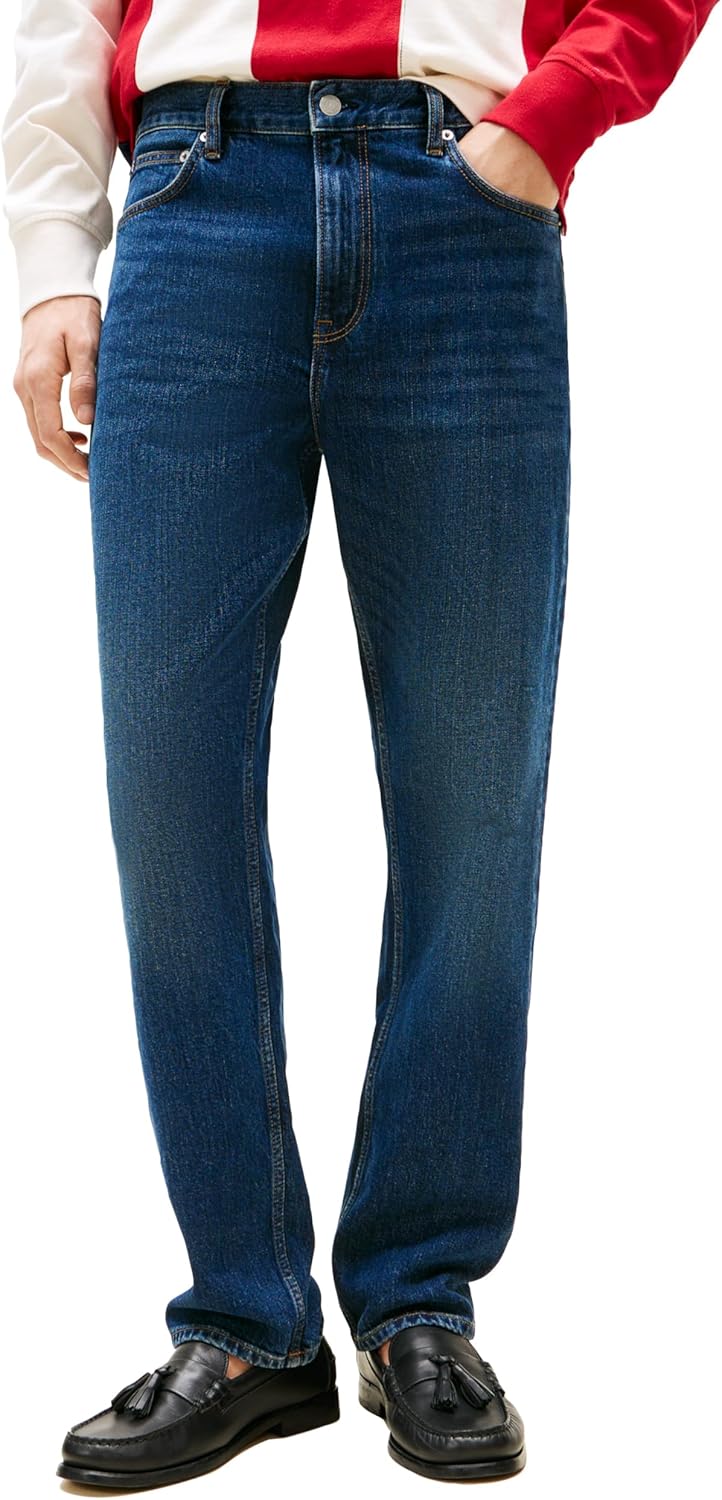 Tommy Hilfiger Straight Fit Stretch Jeans for Men - Comfort & Style
