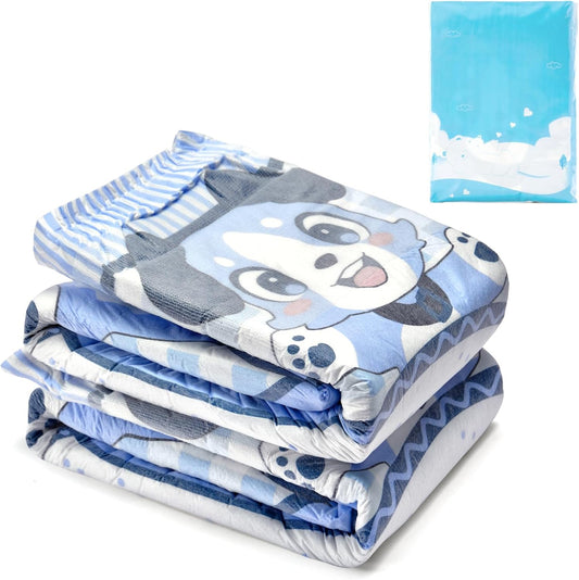 Littleforbig Adult Printed Cloth Diaper 2 Pack - Adjustable Fit for Comfort!