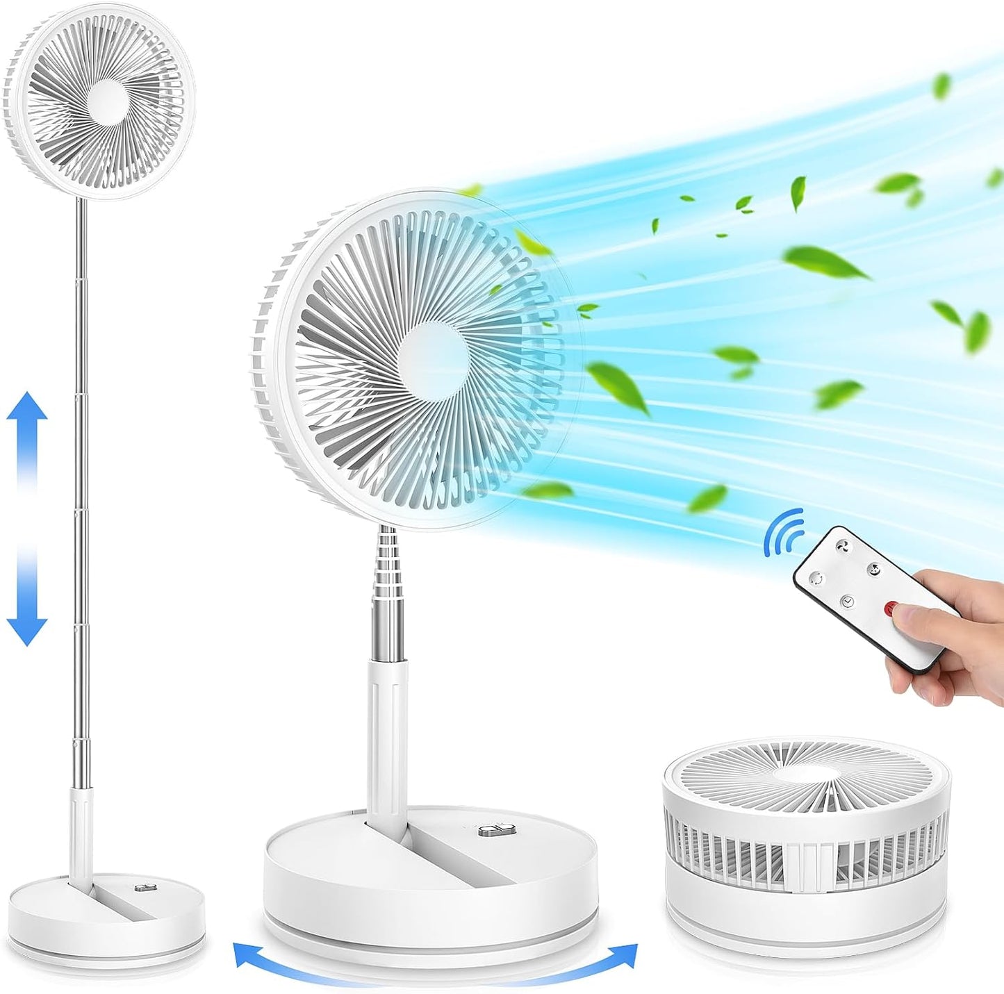 Portable Foldable Rechargeable Oscillating Fan for All Needs