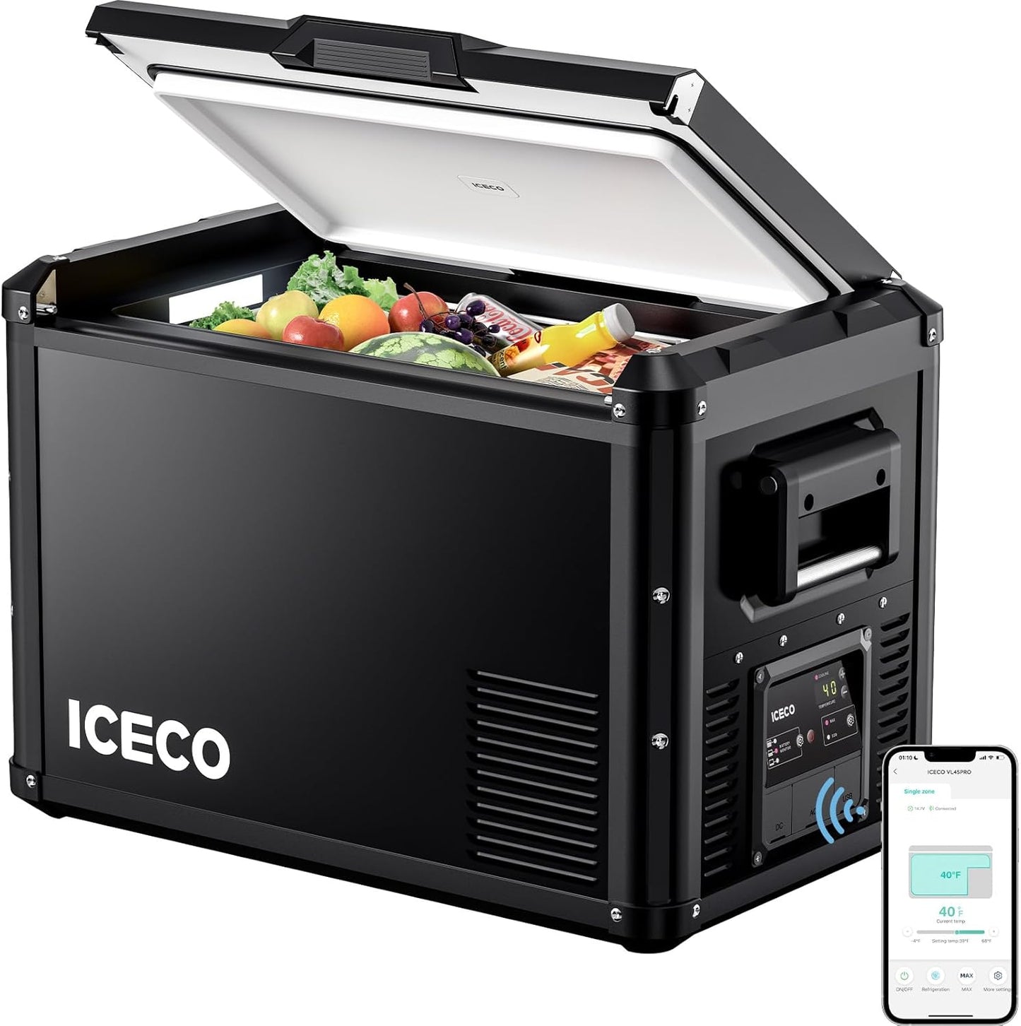 ICECO VL45 ProS Portable Refrigerator with Multi-Directional Lid