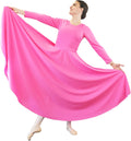 Praise Dance Dress for Women - Loose Fit Full Length Long Sleeve
