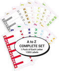 Alphabet Labels for File Folders A to Z Complete Set - Durable
