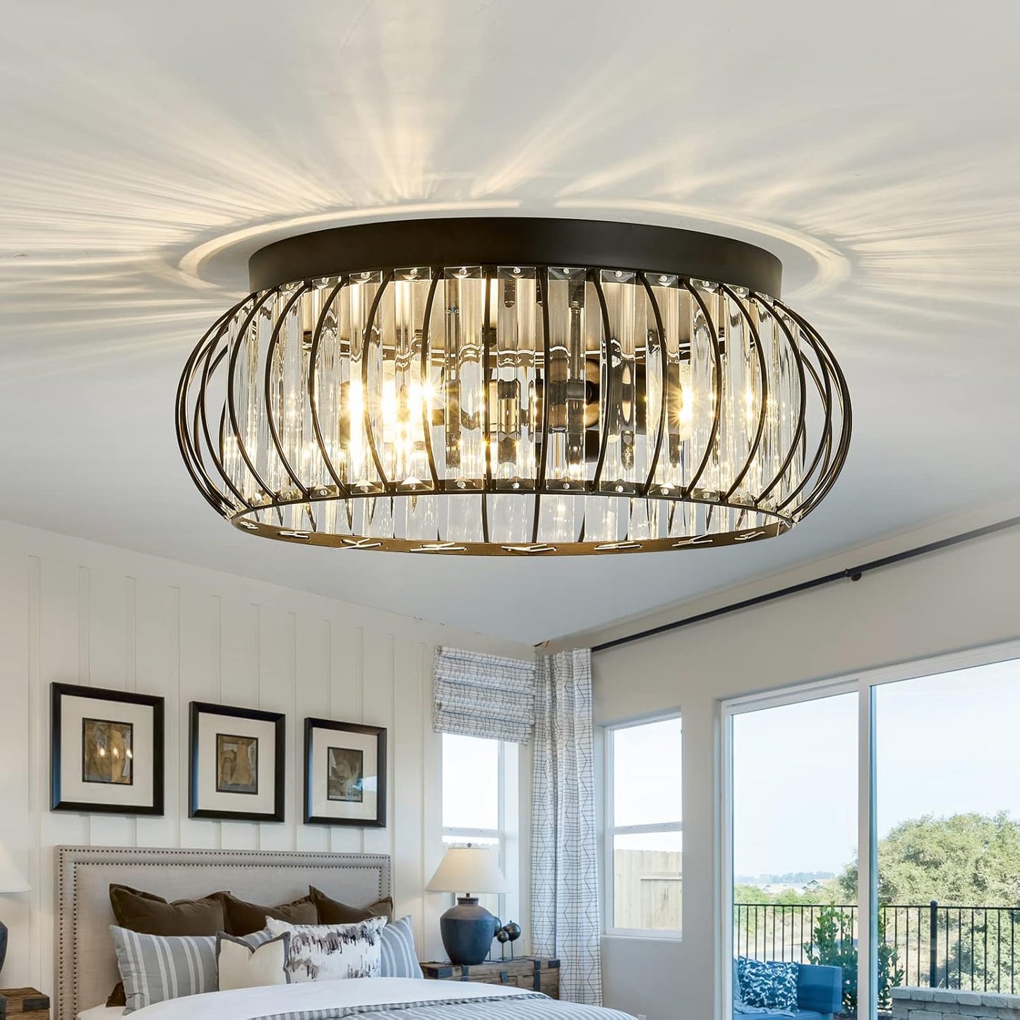 YYJLX 3 Light Flush Mount Ceiling Light for Modern Spaces