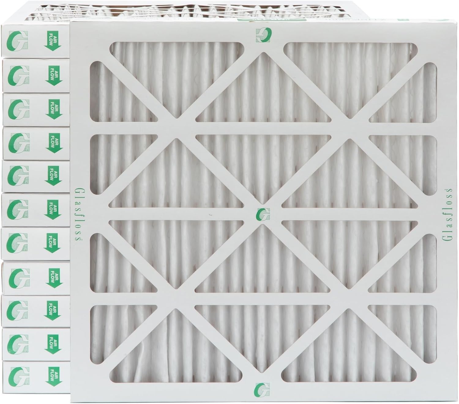 Glasfloss 20x20x2 MERV 10 Furnace Filter for Clean Air