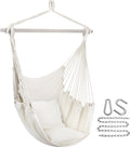 Hanging Rope Hammock Swing Chair - Cozy Portable Lounger